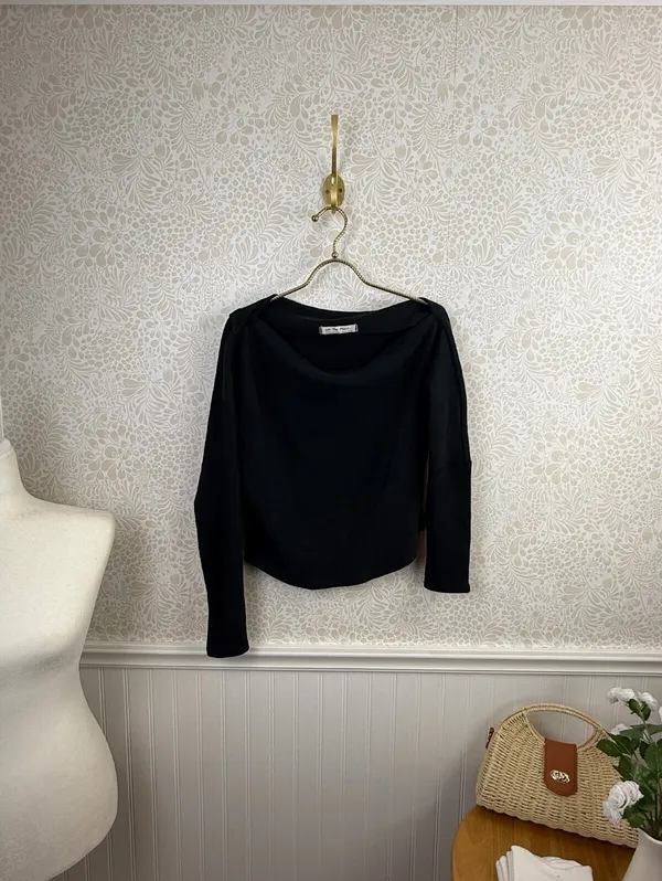 We The Free Black El Sol Layering Slight Crop Top - Size - Medium - Image 3