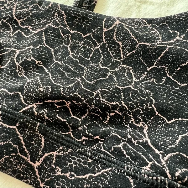 Women’s Lululemon Flow Y Sports Bra Nulu Lacescape Spanish Rose Black 2 Floral - Image 6