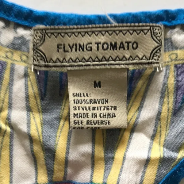 Anthropologie Flying Tomato Racerback Print tank M - Image 4