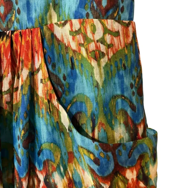 Guess Los Angeles VTG Mini Sheath Dress Y2K Watercolor Formal Party Dress - Image 7