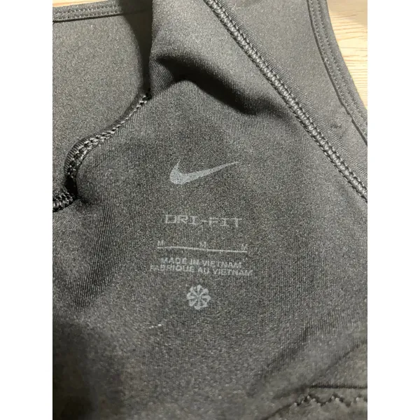 Nike Dri-Fit Sports Bra Size Medium Black Athletic Active Workout Athleisure - Image 3