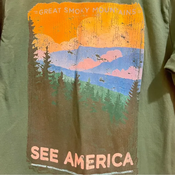Vibrant Green and Yellow Graphic Relaxed Tee - Image 5