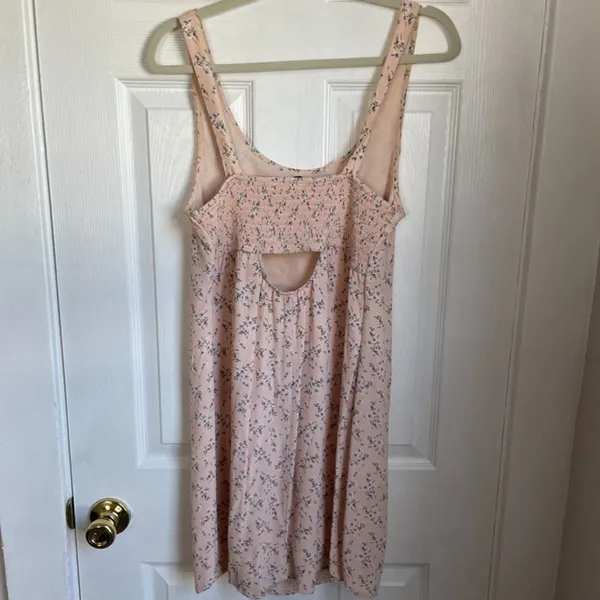 American Eagle pink floral mini dress cottagcore twee 90s y2k - Image 5
