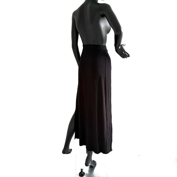 High Waist Maxi Skirt High Rise Split Skirt Beach Cover Up Casual Skirt Stretchy - Image 2