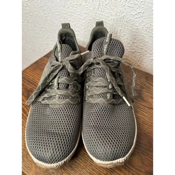 Sorel Out N About Plus Lace Sneakers | Olive Green Waterproof | Women's size 8.5 - Image 2