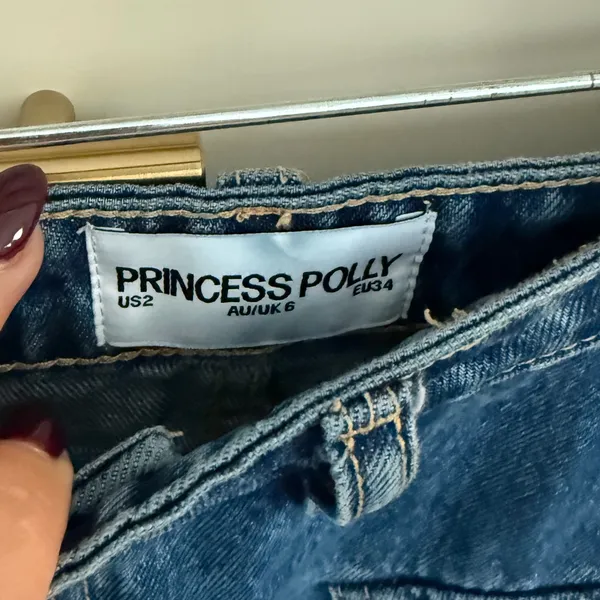 Princess Polly Denim Mini Skirt Cargo - Image 2