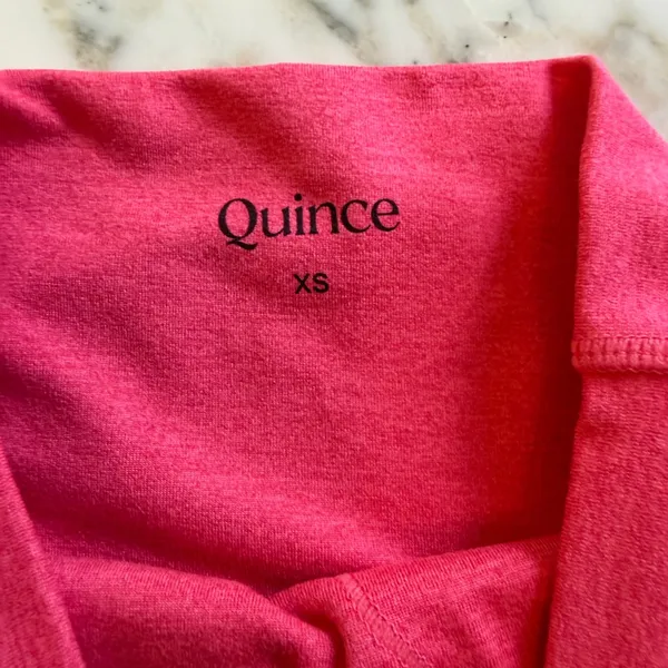 NWOT quince ultrasoft high-rise legging heather coral Sz XS - Image 6