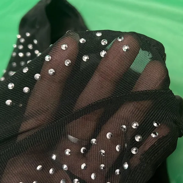 Rhinestone Mesh Shorts Sz Medium - Image 6