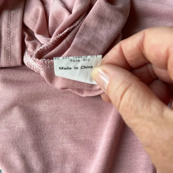 NWT Clearlove blush sheer long sleeve tiered top size XXL - Image 8