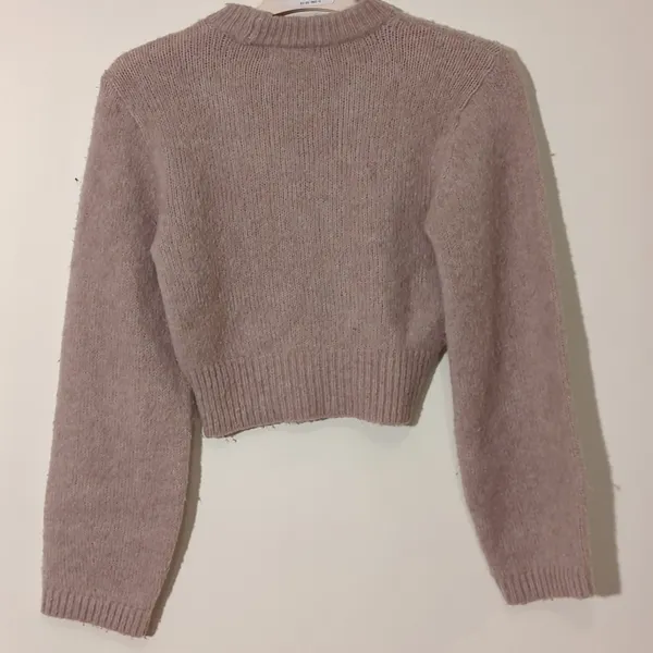Club Monaco Sz XS Tan Long Sleeve Crewneck Wool Alpaca Blend Pullover Sweater - Image 6