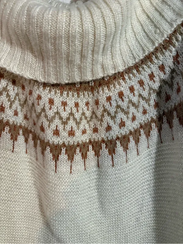 Maurices Fair Isle Marilyn Neck Pullover Sweater | Size: Large - Image 2