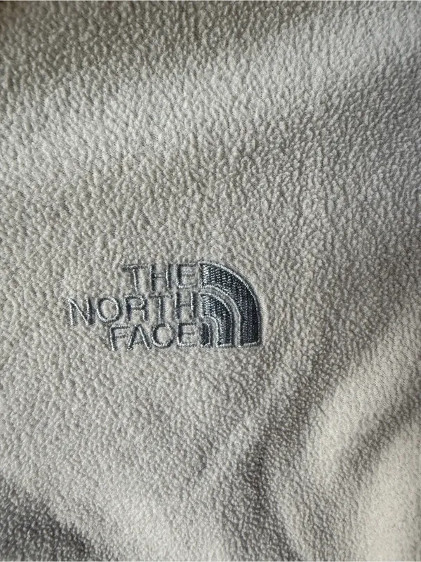 The North Face Ivory White Full Zip Fleece Jacket - Image 2