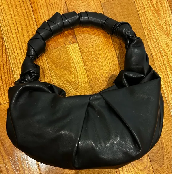 RACHEL ZOE black Slouchy Wrapped contemporary Hobo shoulder Bag - Image 4