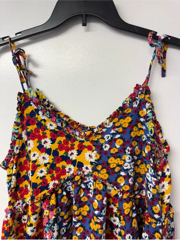 Patrons of Peace Malibu floral Dress XS Coastal Cowgirl 90s Boho Romantic Garden - Image 10