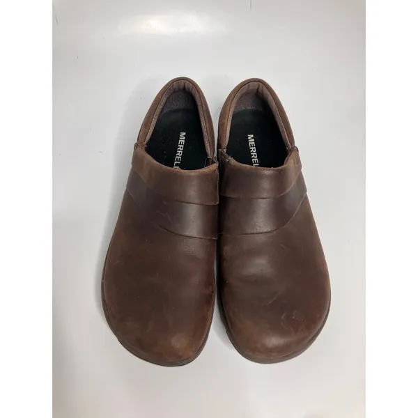 Merrell Encore Q2 Breeze Clogs Womens 6.5 Brown Leather Slip On Comfort J51694 - Image 2