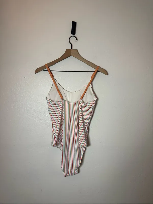 Roller Rabbit Multi Stripe Scoop‎ Neck One-Piece Swimsuit - Image 5