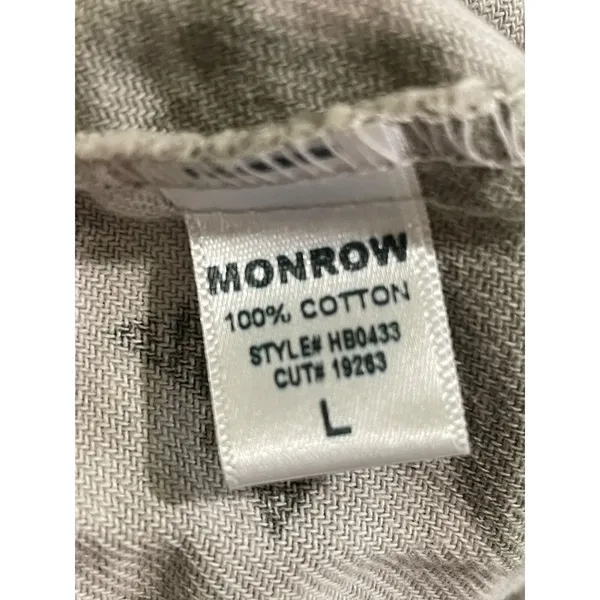 Monrow · Star Camo Joggers · Size Large · 100% Cotton Elastic Waist · Green Tea - Image 10