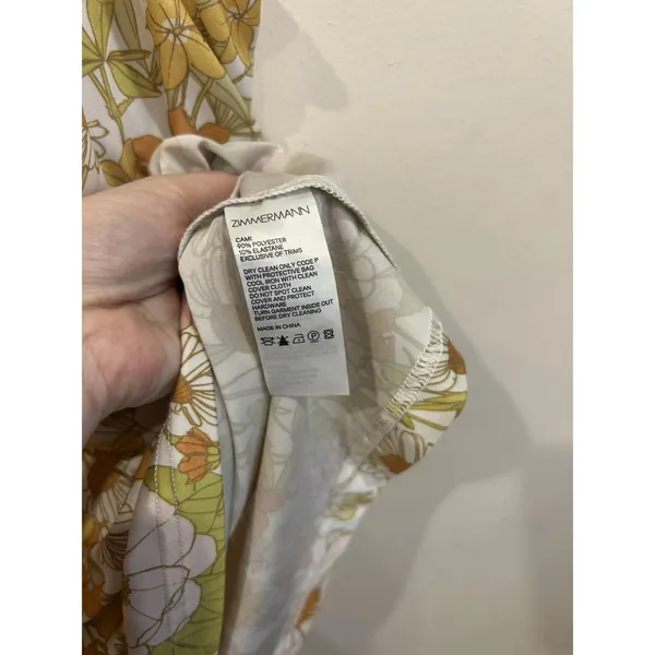 ZIMMERMANN Super Eight Lantern Slip Floral Pastel Cami Size 3 - Image 6