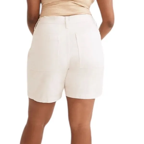 Madewell Garment-Dyed Carpenter Shorts in form grey 25 - Image 2