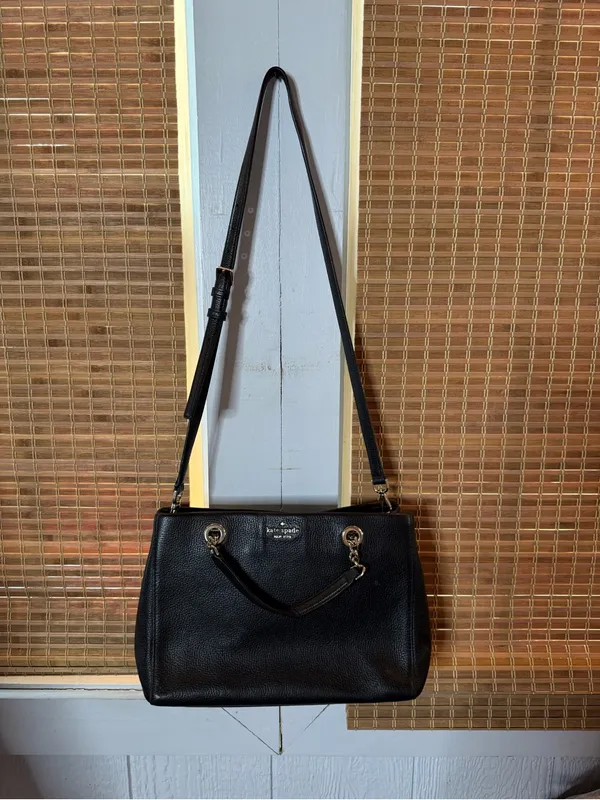 Kate Spade Black Pebbled Leather Shoulder Bag - Image 3