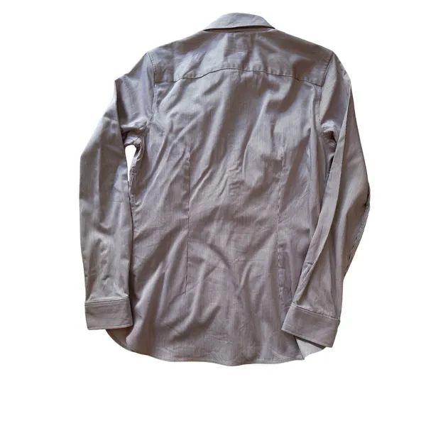 Banana Republic Tailored Fit Pinstripe Button Down Shirt Size 4 Stretch - Image 8