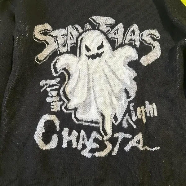 Source Unknown Halloween Ghost Sweater - Image 7