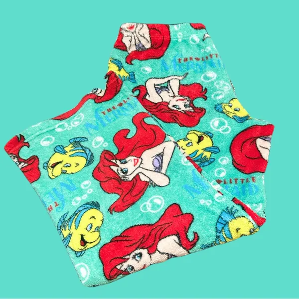 Disney Ariel and Flounder Women’s Pajama Pants - Red and Blue - Image 6