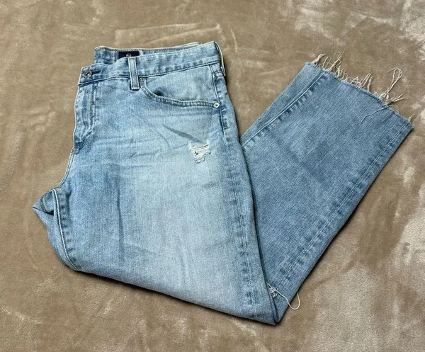 AG Adriano Goldschmied The Nolan Ankle Raw Hem Jeans Size 32 - Image 2