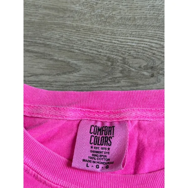 Southern Couture neon pink mermaid washed up like this t-shirt Comfort Colors L - Image 3