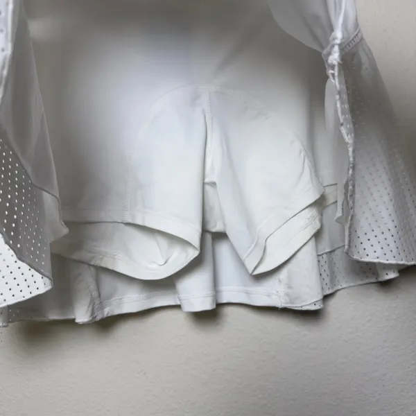 NEW‎ MICHI Women 1-Love Tennis Skirt Medium White Merletto Mesh Active Skort - Image 5