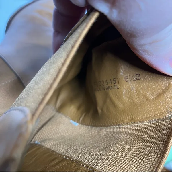 Cole Haan caramel leather pull on boots‎ size 6.5 - Image 8