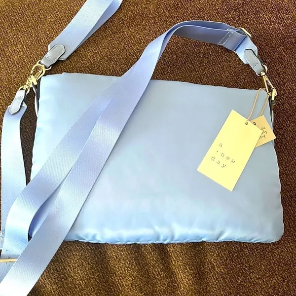 A New Day Baby Blue LightWeight Convertible Purse w/ Crossbody Stra… - Image 6