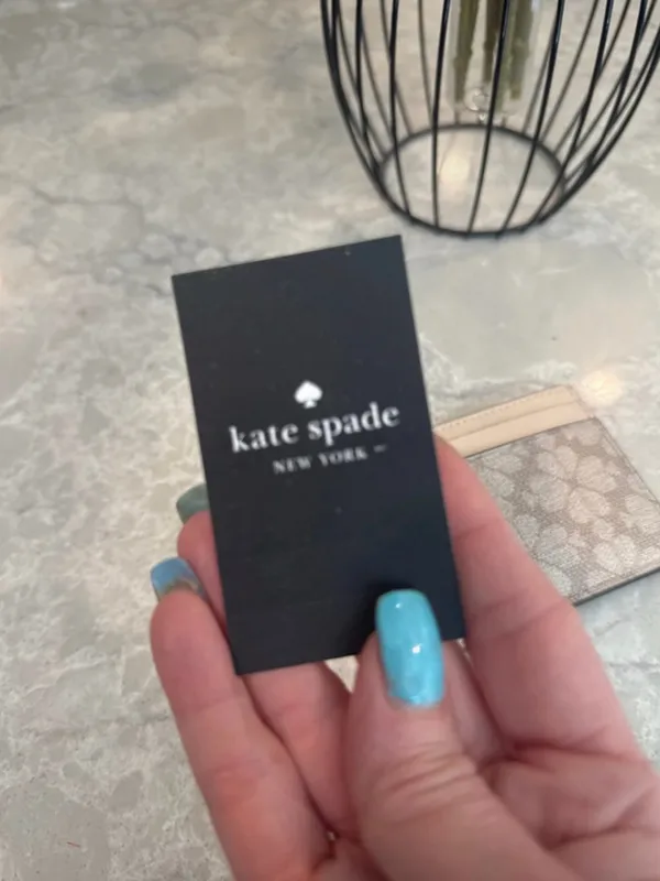 Kate Spade flower /spade card holder ID - Image 4