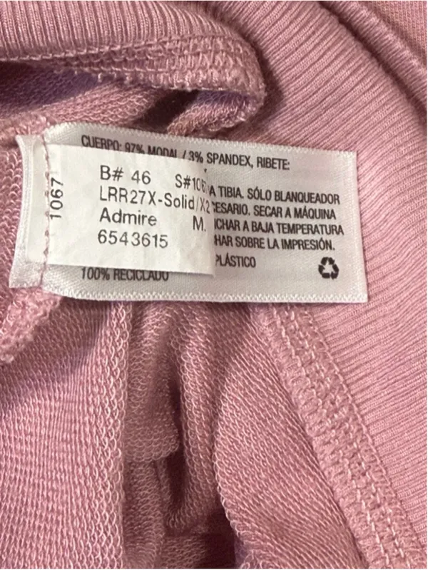 Women's All in Motion Pink Cropped Hoodie M - Image 6