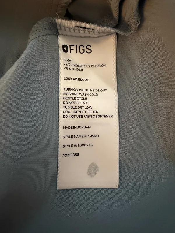 FIGS Scrub Set Jogger- Chambray - Image 3