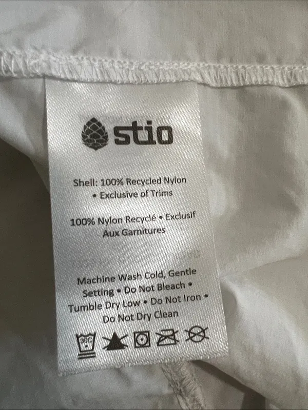 Stio Womens Second Light Windshell Jacket Medium‎ Morning Frost White New - Image 9