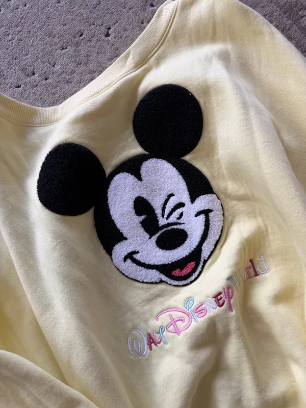 Mickey Mouse Yellow Disney Sweatshirt - Image 3