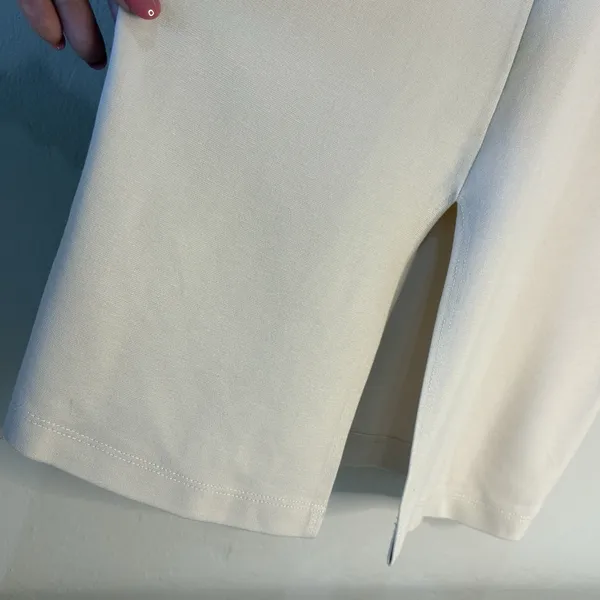 Lulus Fitted‎ Stretch Dress That Thing You Do Bodycon Deep V Ivory Size S - Image 6