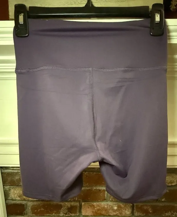 Ododos Women's High-Waisted Athletic Biker Shorts in Purple - Image 2