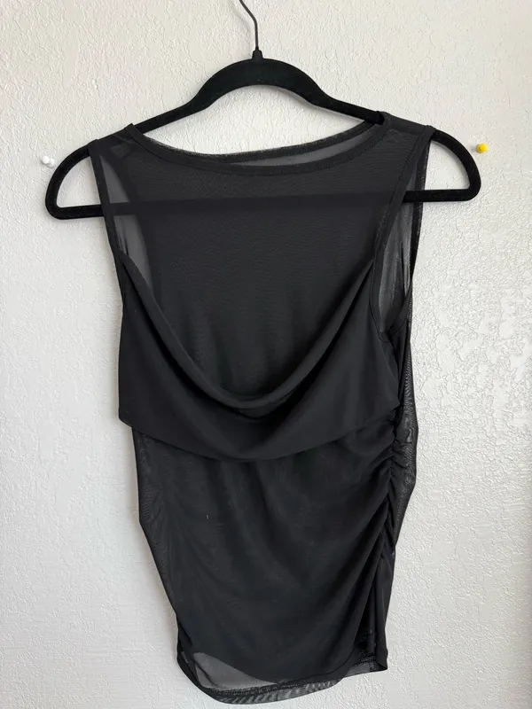 See through top Black Size M - Image 2
