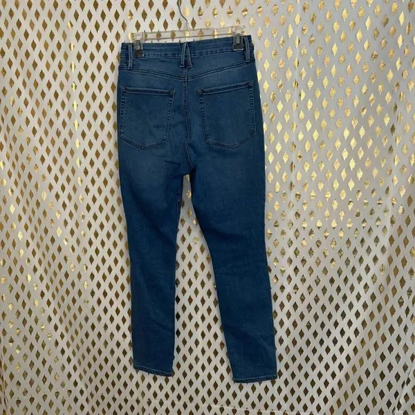 Good American jeans skinny stretchy light wash denim Khloe Kardashian size 10 - Image 5