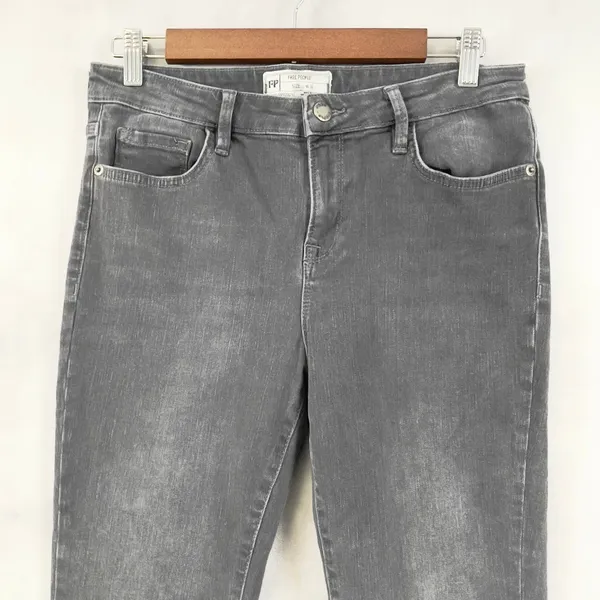 Free‎ People Jeans Womens 28 Straight Crop Street Modern Edgy Grunge OB714973B - Image 10