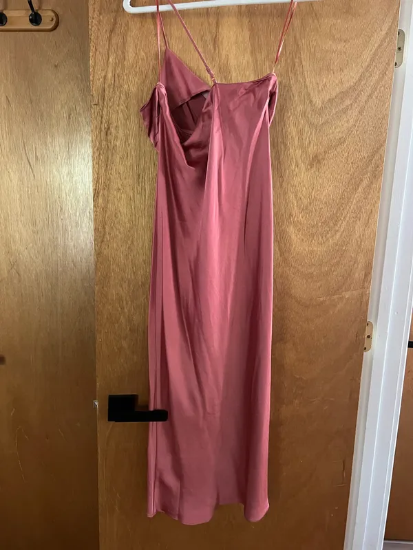 Express pink satin maxi dress - Image 8