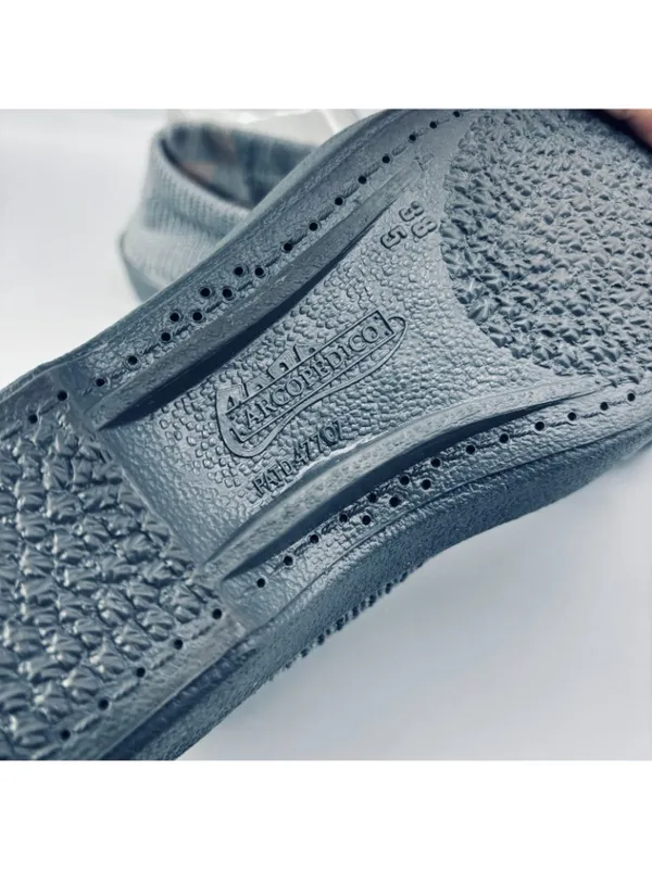 Arcopedico Sec V Slip-On Slippers Shoes Womens 8 Gray Stretch Knitted Textured - Image 6