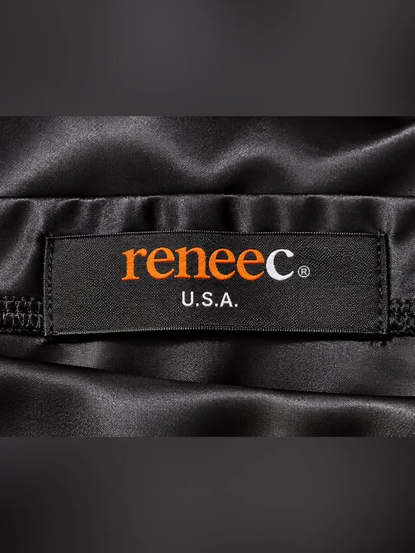Renee C. Black Draped Satin Strapless Flowy Midi Dress Elegant Size Small Party - Image 7