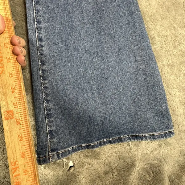 American Eagle Jeans Womens 6 Blue Curvy Super High Rise Flare Rips Festival - Image 11