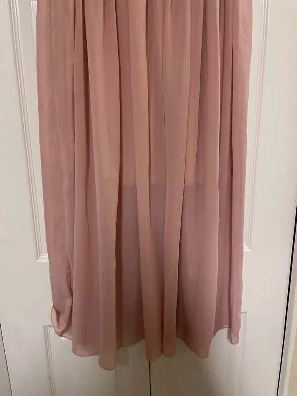 Blush Pink Dusty Rose Elegant Chiffon Maxi Skirt Women’s Size XL-XXXL - Image 5