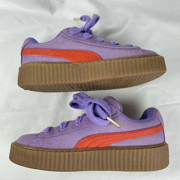 PUMA x FENTY Creeper Phatty Suede Sneakers Sz 6 Purple - Image 9