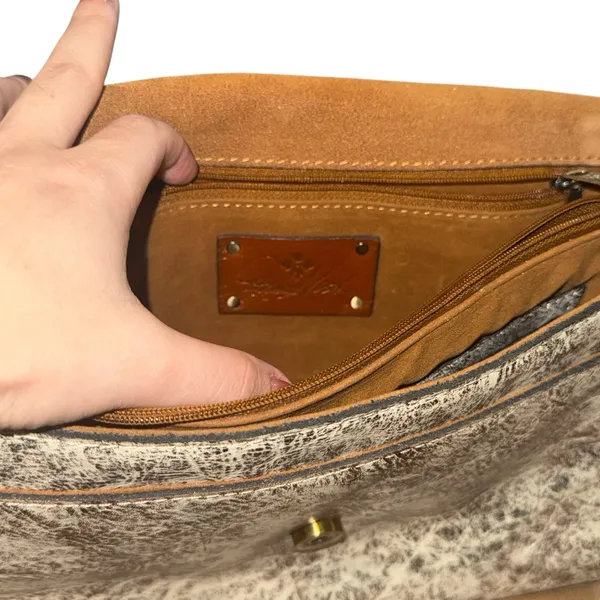 Patricia Nash Granada Tooled Leather Crossbody Bag in Burnished Bronze Metallic - Image 10