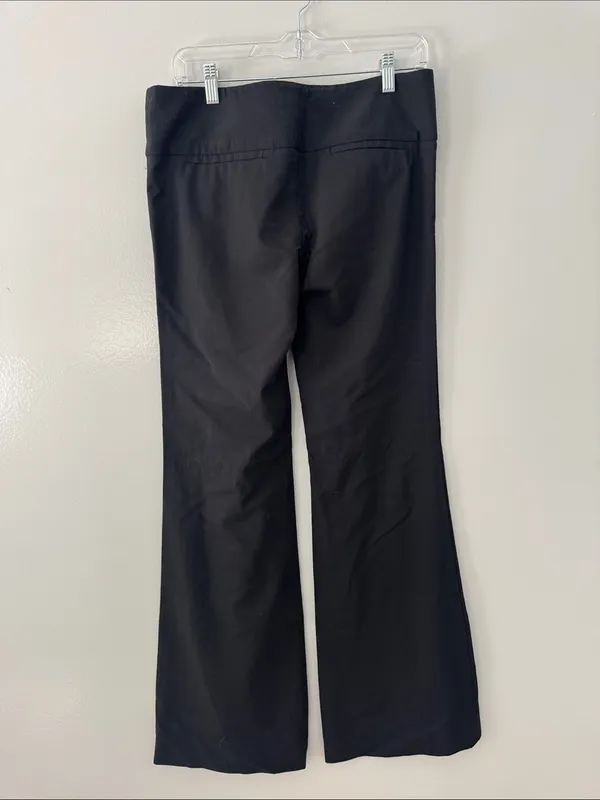 Alice + Olivia Women's Work Trousers Black Wide-Leg Size 8 Based on Measurements - Image 7
